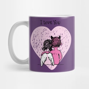 angel & devil love Mug